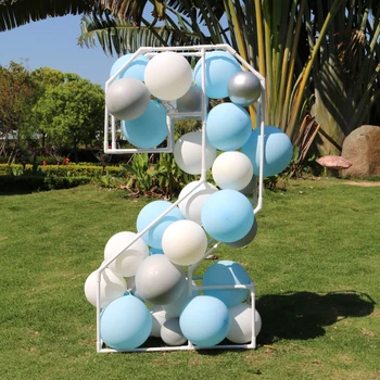 DIY Mozaik Balon Številka 2 Okvir PVC Cevi Geometrijske Balon Polnjenje Box Ballon Stojalo Baby Tuš Otrok Rojstni dan Odlikovanja