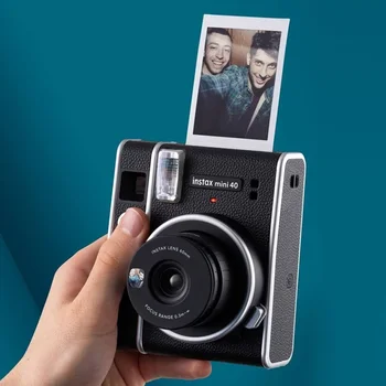 Original Fujifilm Instax Mini 40 Filmov Fotoaparat Vroče Prodaja Nova Hitra Fotografija Črne Barve, Fuji Photo Paper