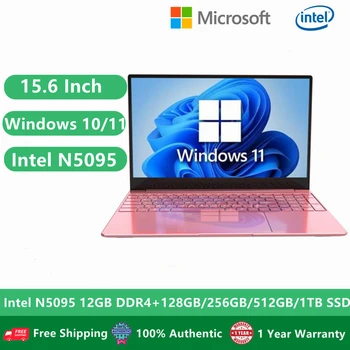 2022 Windows 11 Urad za Prenosnik Poslovne Gaming Laptop, 15.6 inch, Intel Celeron N5095 12 G RAM 1T SSD Dvojno WiFi 2.4 G/5.0 G HDMI