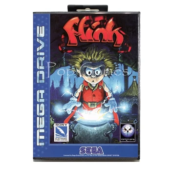 Flink z Box za 16-bitni Sega MD Igra Kartice za Mega Drive za Genesis Video Konzole