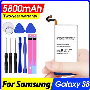 5800mah EB-BG950ABE Baterija za Galaxy S8 Sm-g9508 G950f G950a G950t G950u Mobilni Telefon Bateria