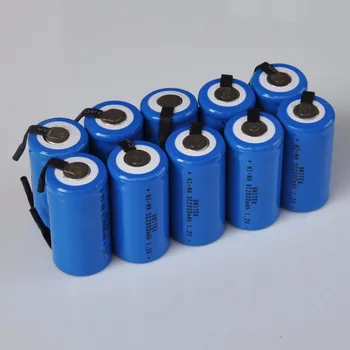 10-16PCS 1,2 V SC polnilna baterija 2000mah Sub C Ni-Mh baterije mh celice varjenje z zavihki za električni vrtalnik vijačnik električno orodje,