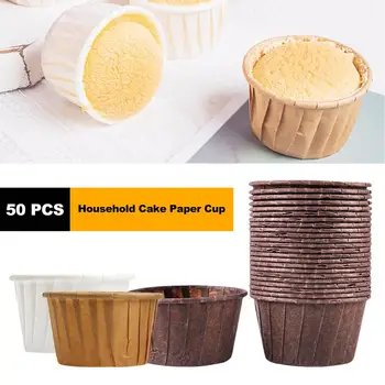 50PCS Papir Souffle Del Skodelice sladica skodelice za Cupcake Pokal Peko in Visoko Temperaturo Pokal Gospodinjski Torto Pokal