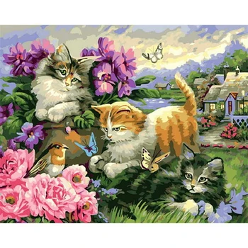 5D Diamond Slikarstvo Mačka Metulj Polni Sveder Diamantni Mozaik Vezenje Cvetje, Živali, Navzkrižno Šiv Kompleti za Dekoracijo za Dom