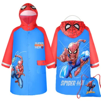 Spiderman Visoke Kakovosti Šolsko dežni Plašč Otrok NAS Kapetan Otroci Dekleta Rainproof Poncho Fantje Rainwear Rainsuit Prostem Darila