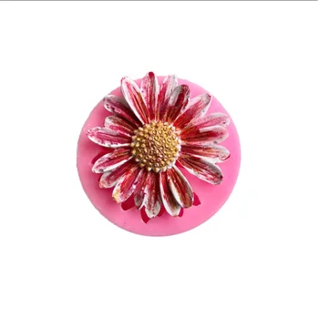 Aouke Cvet Modeliranje Silikonsko Plesni DIY Daisy Flower Torta Peko Dekoracijo terra-cote Sadra Nakit Silikonsko Plesni