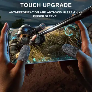 Mobilne Igre Prsta Rokavice za Gamer Sweatproof Anti-slip Zaslon na Dotik Prsta Rokav Dihanje Gaming Prsta Pokrov
