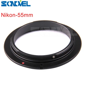 55mm Makro Objektiv Obratni Tok Obroček za Nikon AI AF Gori D7500 D7200 D5600 D5300 D3400 D3300 D850 D750 in AF-P 18-55mm objektiv