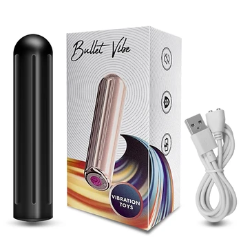 10 Hitrosti Bullet Vibrator Mini Močan Sex Igrača za Ženske, G-Spot Klitoris Stimulator USB Polnilne Analni Dildo Igrače za Odrasle