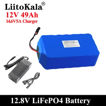 LiitoKala 12V 50Ah Lifepo4 Baterije Uravnoteženo BMS za Električni Čoln in Neprekinjeno Napajanje 12.8 V z 4S 100A BMS