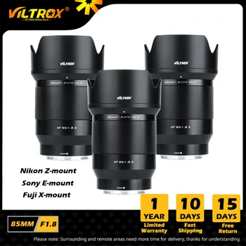 VILTROX 85mm II F1.8 Nikon Z Fuji X Sony E Objektiv Full Frame Portret, Samodejno Ostrenje Objektiv za Fujifilm X Nikon Objektiv Nastavek Fotoaparata Leča