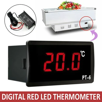 Digitalni LED Termometer Senzor za Merjenje Temperature Naprave Za Avto, Motorno Vozilo, motorno kolo, 12V Hladilnik Zamrzovalnik