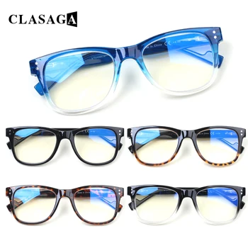 CLASAGA 5 Pack Obravnavi Očala Spomladanski Tečaj Modra Svetloba Blokiranje Anti UV Moških in Žensk, Računalniške Igre Bralec Očala 0~400